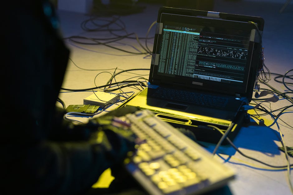 Evde veri güvenliği için bilgisayar ve güvenlik önlemlerinin değerlendirildiği görsel